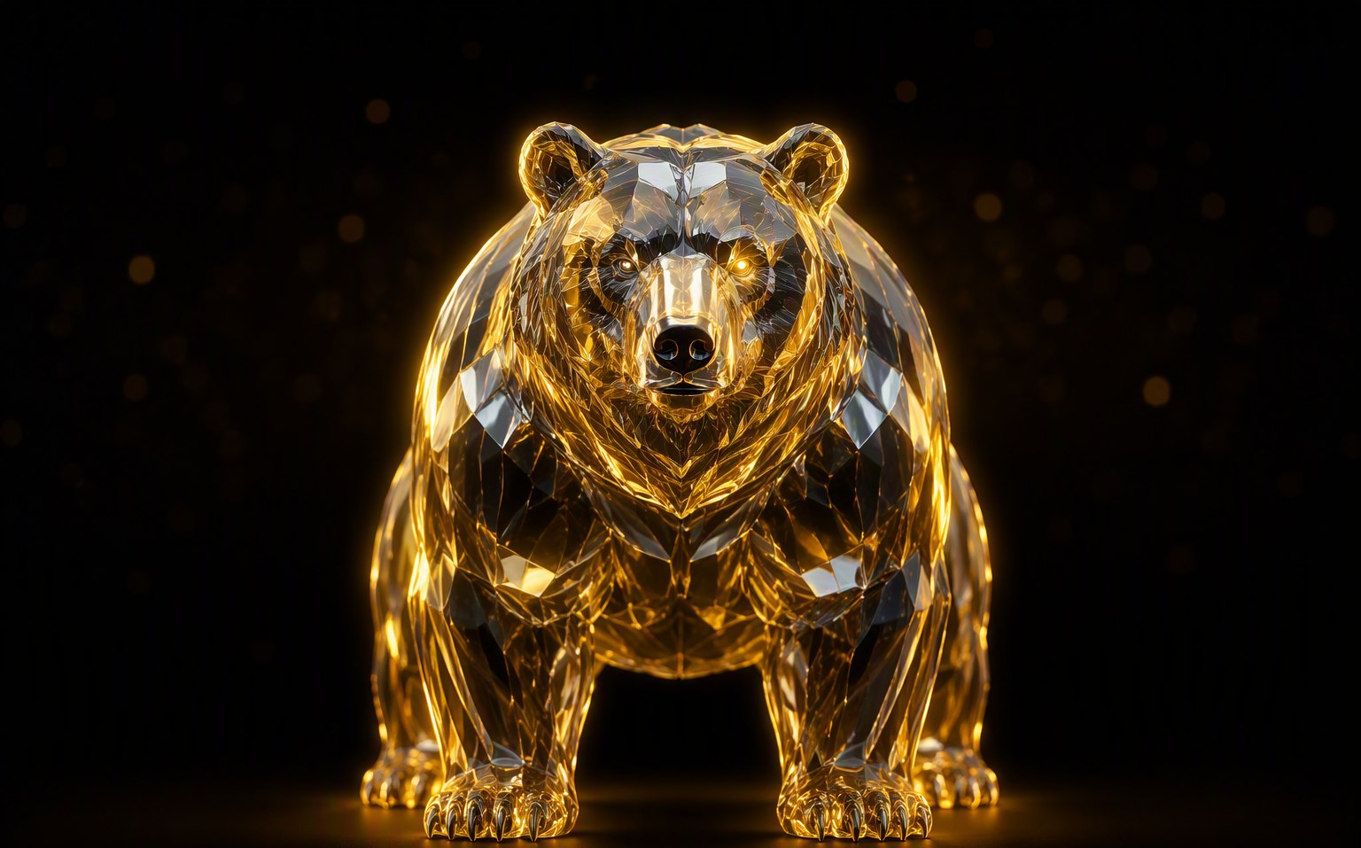 Orso 3D dorato — il Broker
